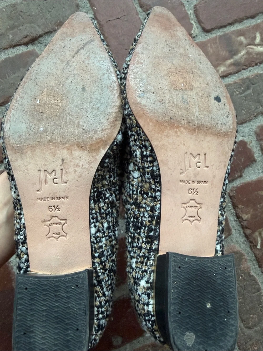 J McLaughlin Owyn Boucle Twee Flats Pumps
